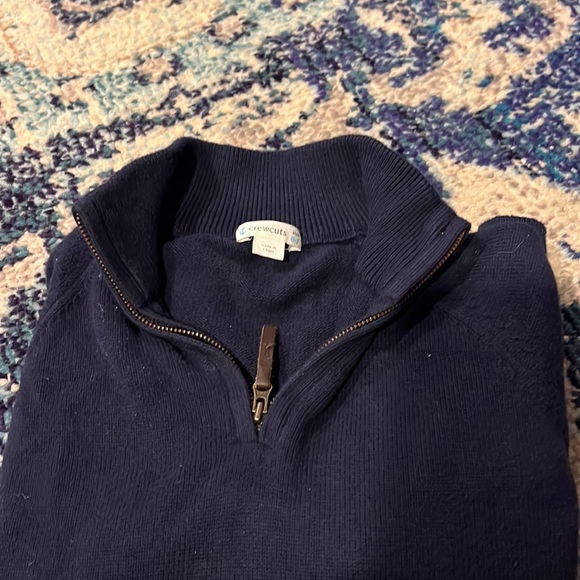 J-Crew cotton cashmere zip sweater size 6/7 - Picture 2 of 4